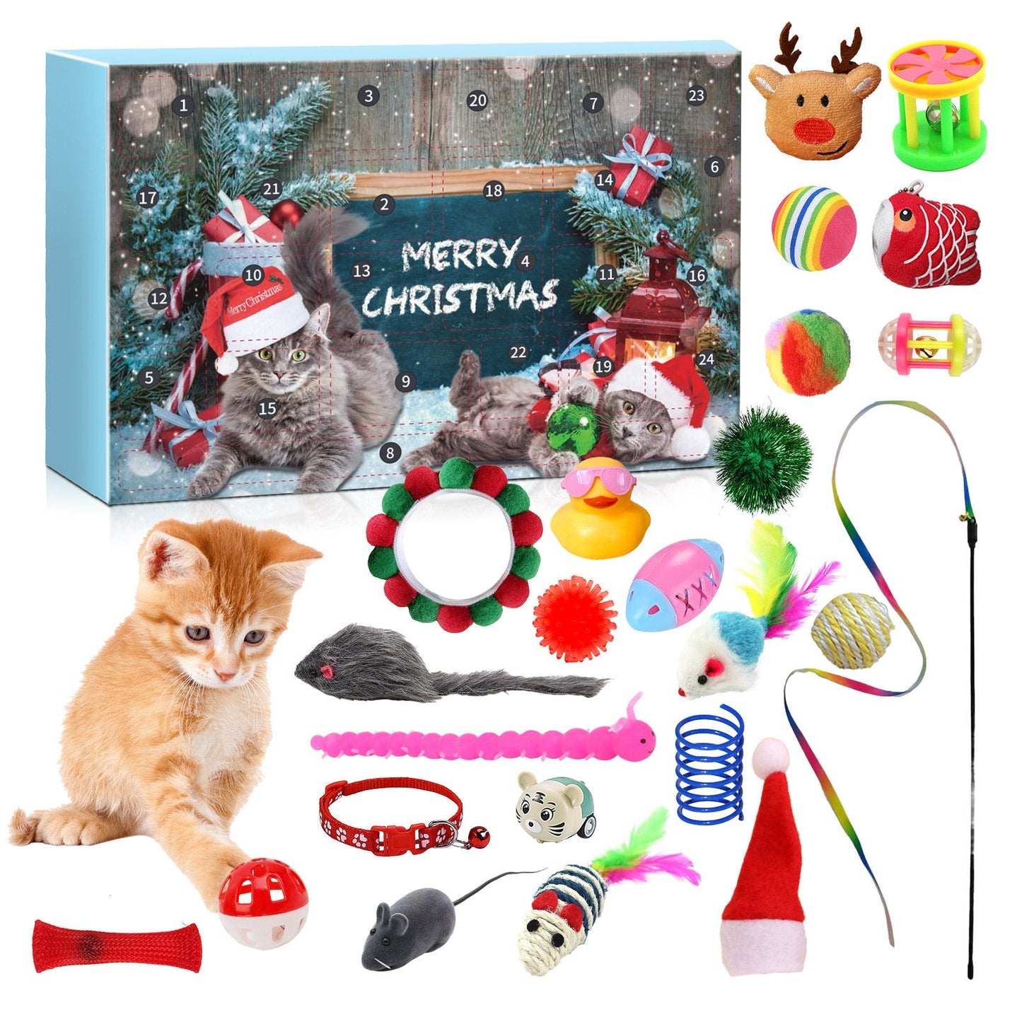 🎅Christmas Countdown Delight!🎅2025 New Cat Advent Calendar 24 Days Countdown