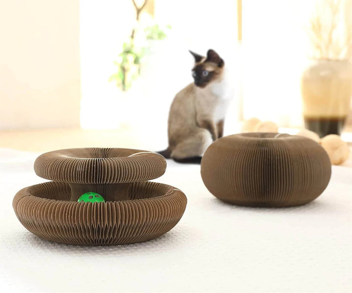 🐱Big Sale 50% 0FF🎁Magic Organ Cat Scratching Board - With Toy Bell Ball