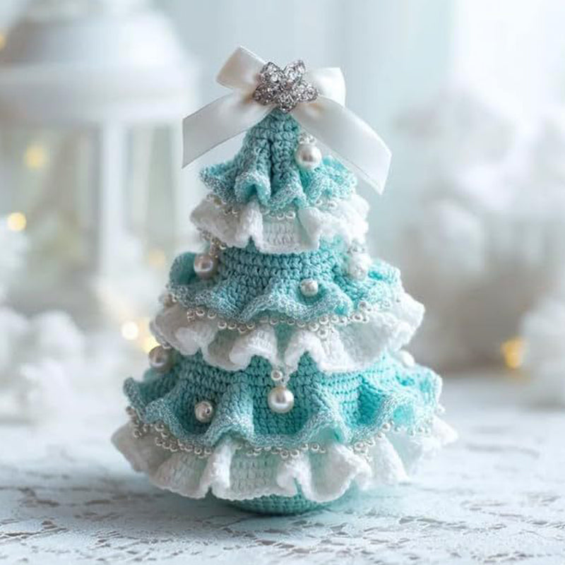 🤚🎁DIY Crochet Christmas Tree Kit – Handmade Holiday Decoration Set