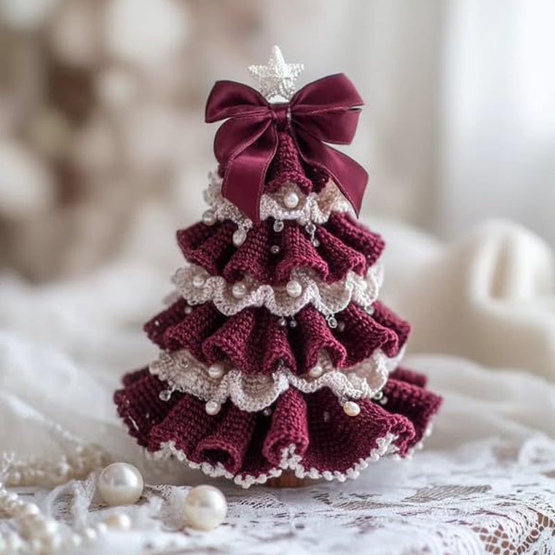 🤚🎁DIY Crochet Christmas Tree Kit – Handmade Holiday Decoration Set