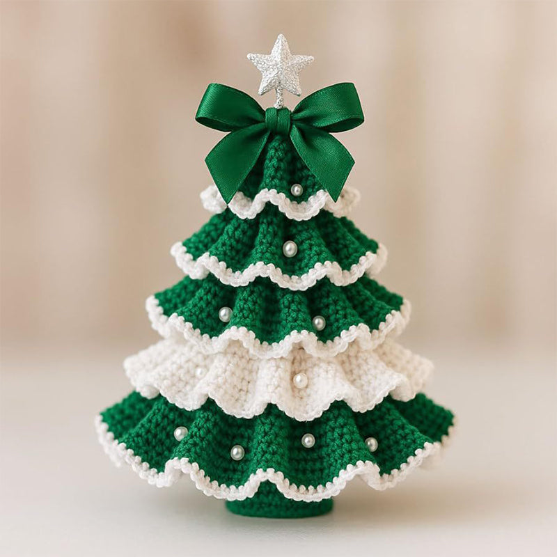 🤚🎁DIY Crochet Christmas Tree Kit – Handmade Holiday Decoration Set