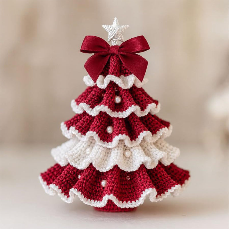 🤚🎁DIY Crochet Christmas Tree Kit – Handmade Holiday Decoration Set