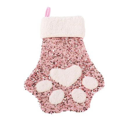 🎅Christmas Sale: 50% Off-Cute Cat Paw Shaped Christmas Stocking Decor🐾