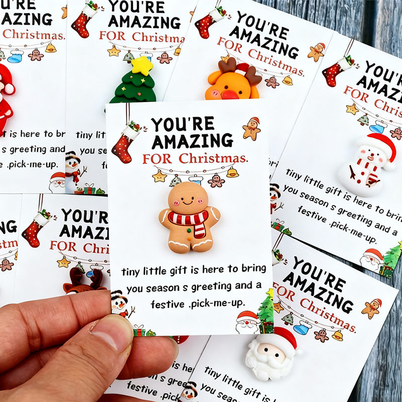 🔥LAST DAY SALE 50% OFF🔥 10pcs Fun Christmas Pocket Hug for Friends Christmas Series Holiday Cards