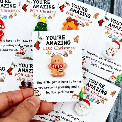 🔥LAST DAY SALE 50% OFF🔥 10pcs Fun Christmas Pocket Hug for Friends Christmas Series Holiday Cards