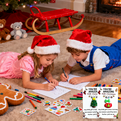 🔥LAST DAY SALE 50% OFF🔥 10pcs Fun Christmas Pocket Hug for Friends Christmas Series Holiday Cards