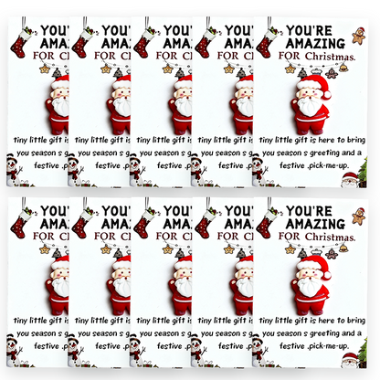 🔥LAST DAY SALE 50% OFF🔥 10pcs Fun Christmas Pocket Hug for Friends Christmas Series Holiday Cards