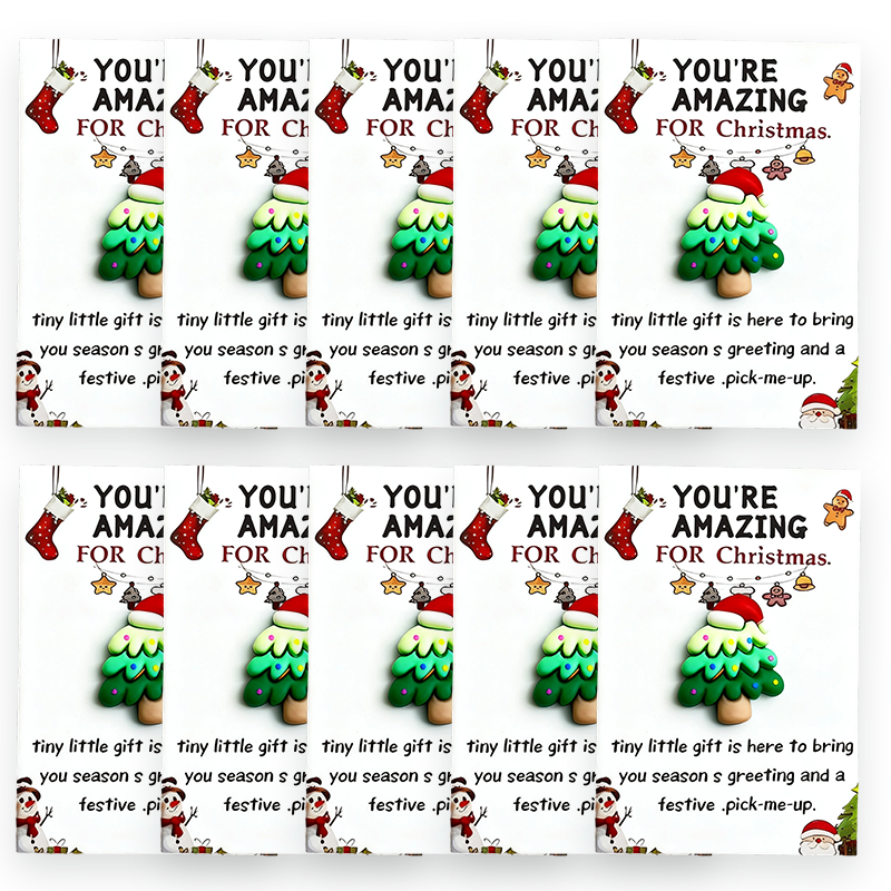 🔥LAST DAY SALE 50% OFF🔥 10pcs Fun Christmas Pocket Hug for Friends Christmas Series Holiday Cards