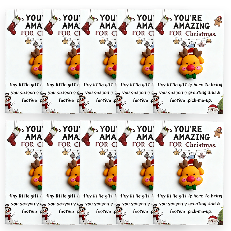 🔥LAST DAY SALE 50% OFF🔥 10pcs Fun Christmas Pocket Hug for Friends Christmas Series Holiday Cards