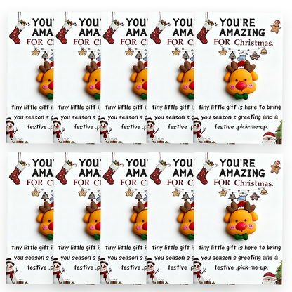 🔥LAST DAY SALE 50% OFF🔥 10pcs Fun Christmas Pocket Hug for Friends Christmas Series Holiday Cards