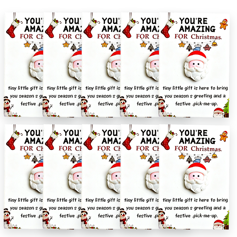 🔥LAST DAY SALE 50% OFF🔥 10pcs Fun Christmas Pocket Hug for Friends Christmas Series Holiday Cards